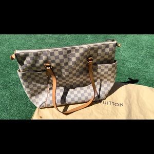 Authentic LOUIS VUITTON Totally Damier Azur Handbag